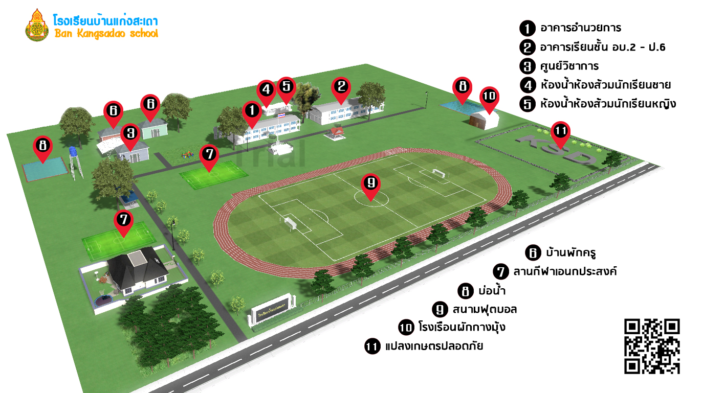 แผนผังโรงเรียนบ้านแก่งสะเดา